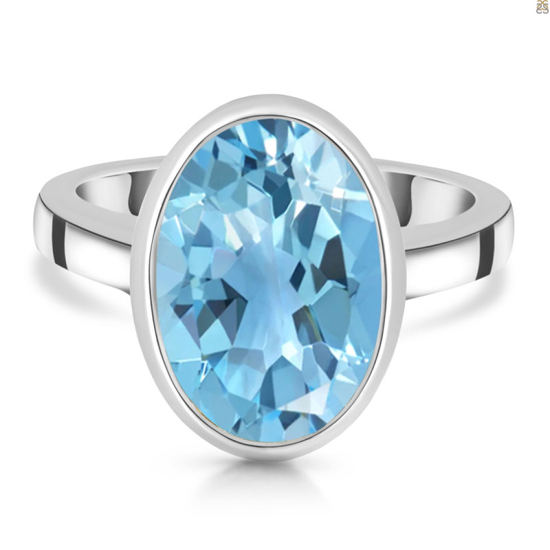 Blue Topaz Ring BTZ-RDR-1892.