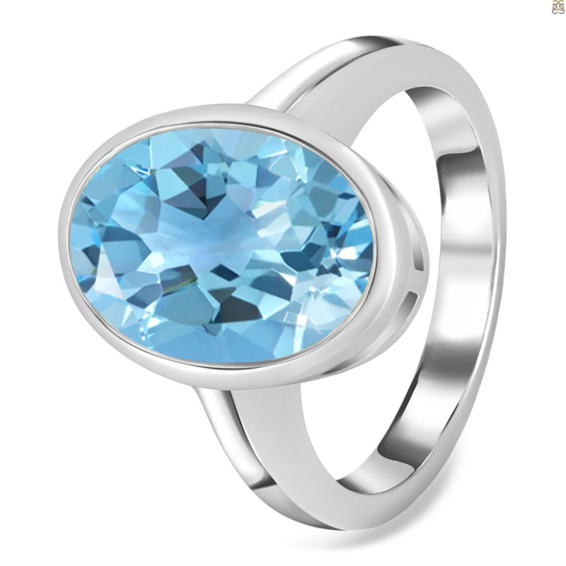 Blue Topaz Ring BTZ-RDR-1892.