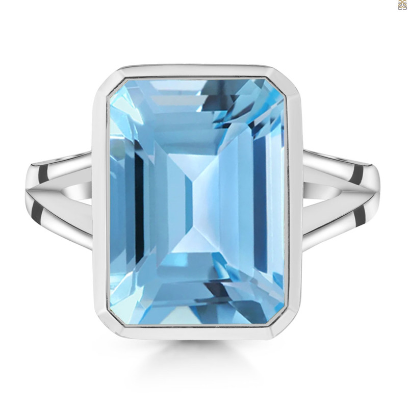 Blue Topaz Ring BTZ-RDR-1917.