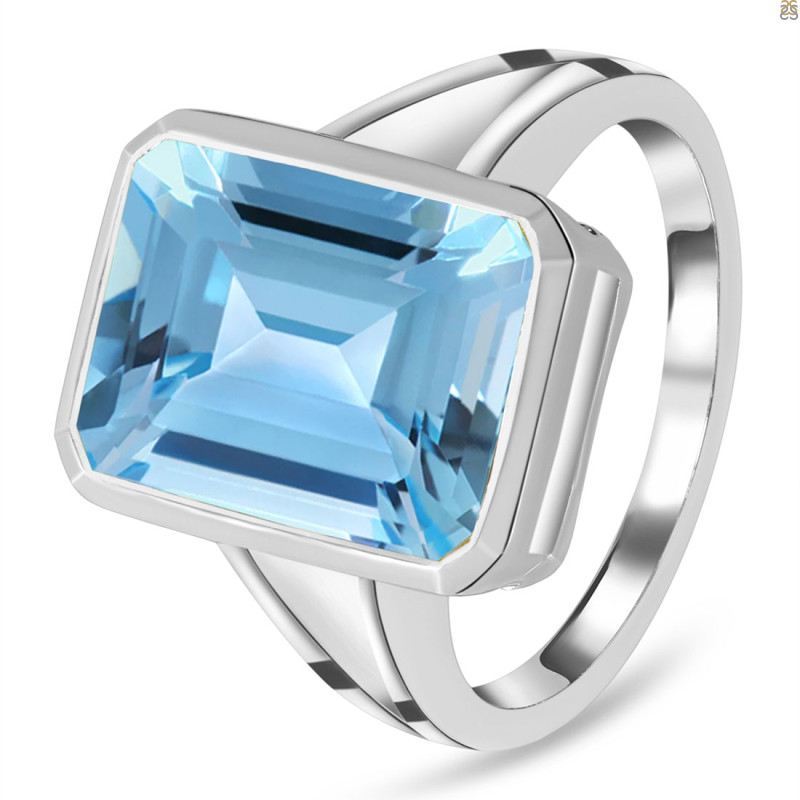Blue Topaz Ring BTZ-RDR-1917.