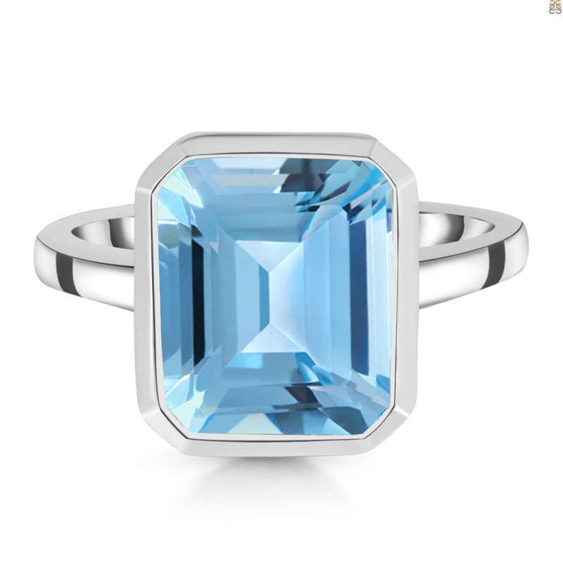 Blue Topaz Ring BTZ-RDR-1927.