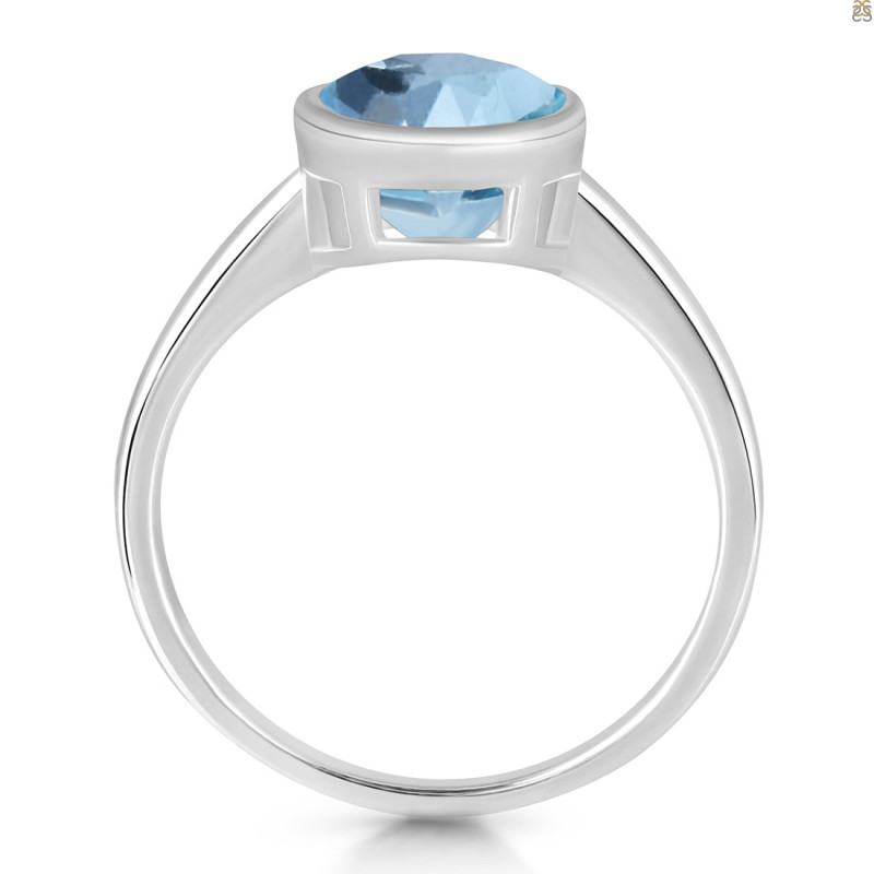 Blue Topaz Ring BTZ-RDR-2764.
