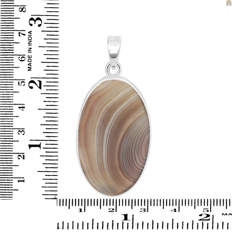 Botswana Agate Pendant-SP BWA-1-10