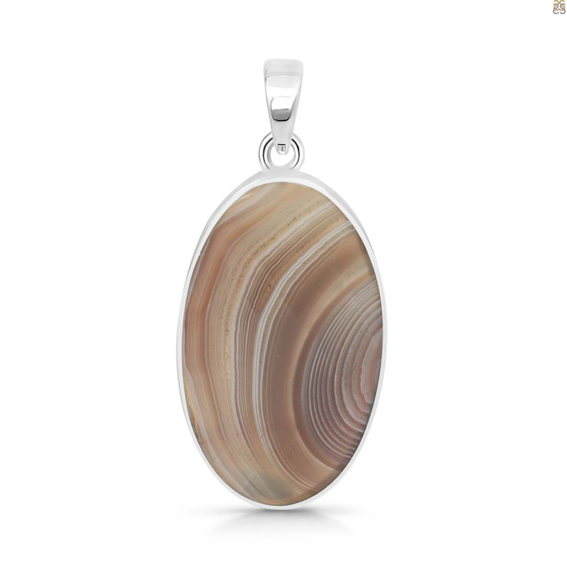 Botswana Agate Pendant-SP BWA-1-10