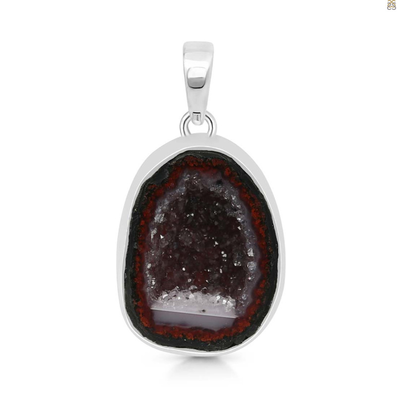 Coconut Geode Pendant-SP CCG-1-11
