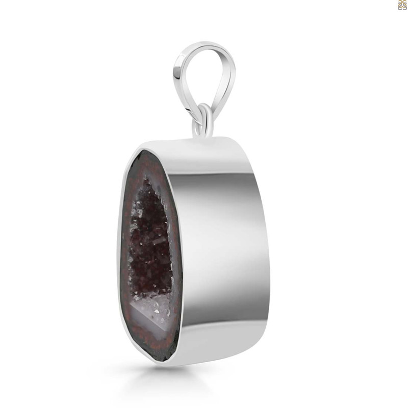 Coconut Geode Pendant-SP CCG-1-11