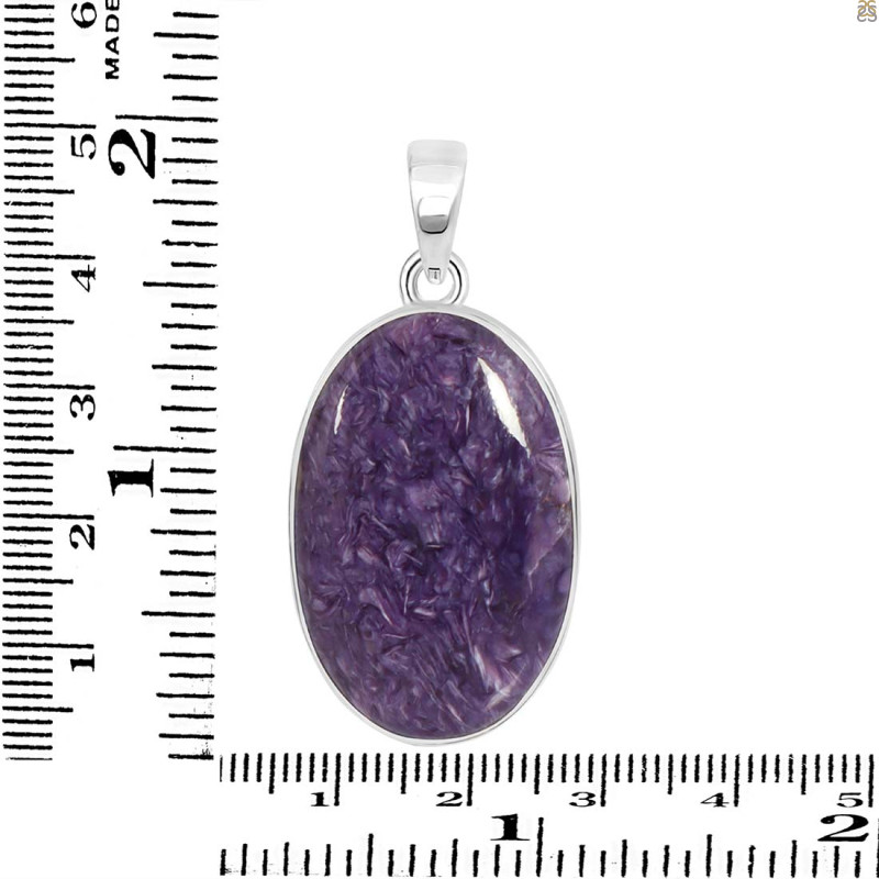 Charoite Pendant-SP CHR-1-37