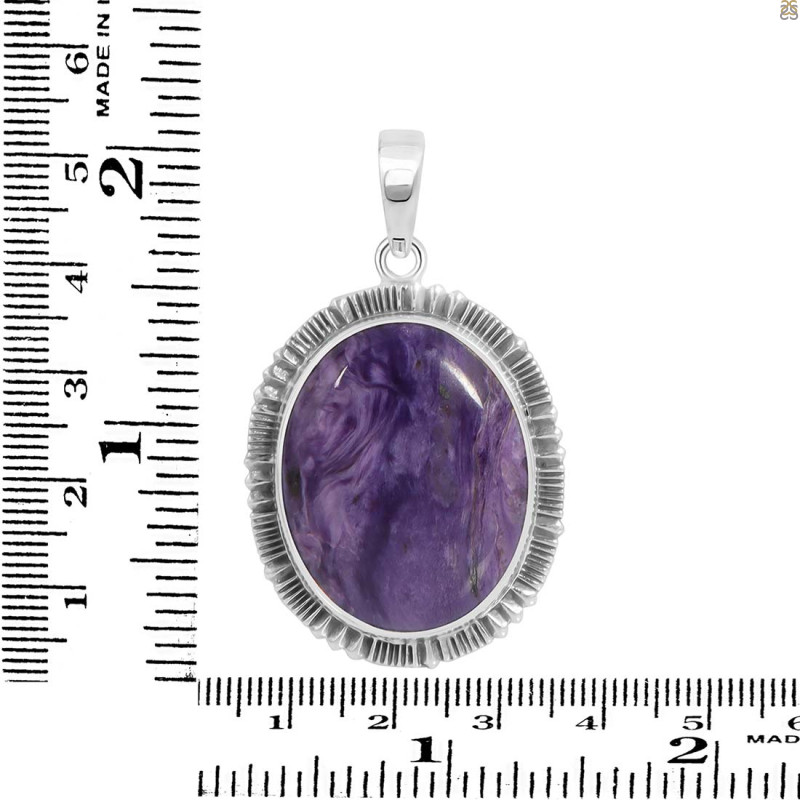 Charoite Pendant-SP CHR-1-46