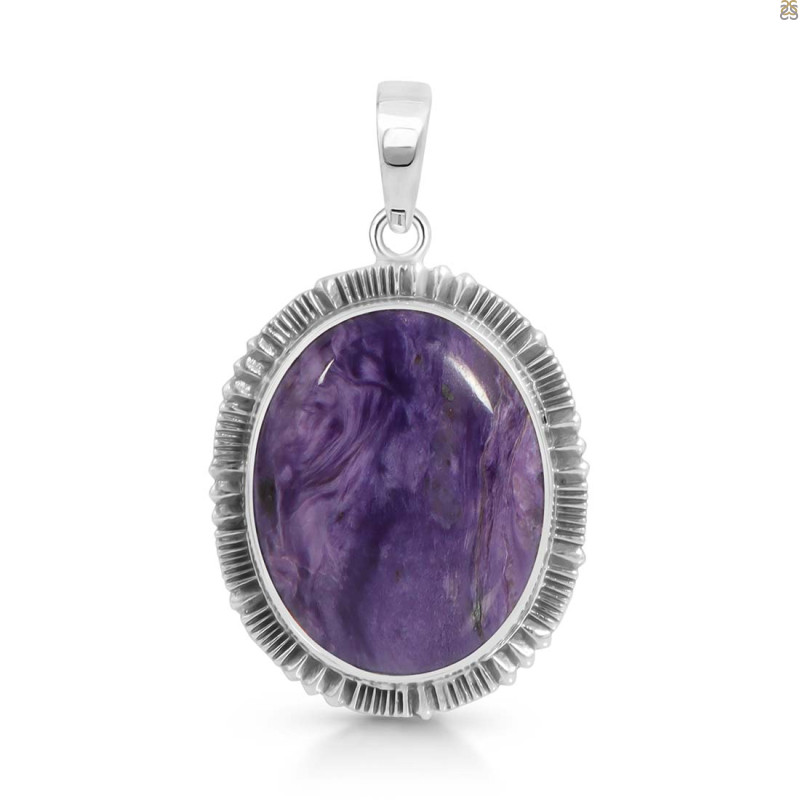 Charoite Pendant-SP CHR-1-46