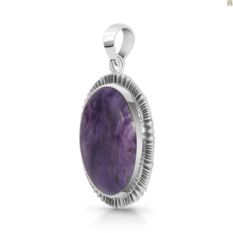 Charoite Pendant-SP CHR-1-46