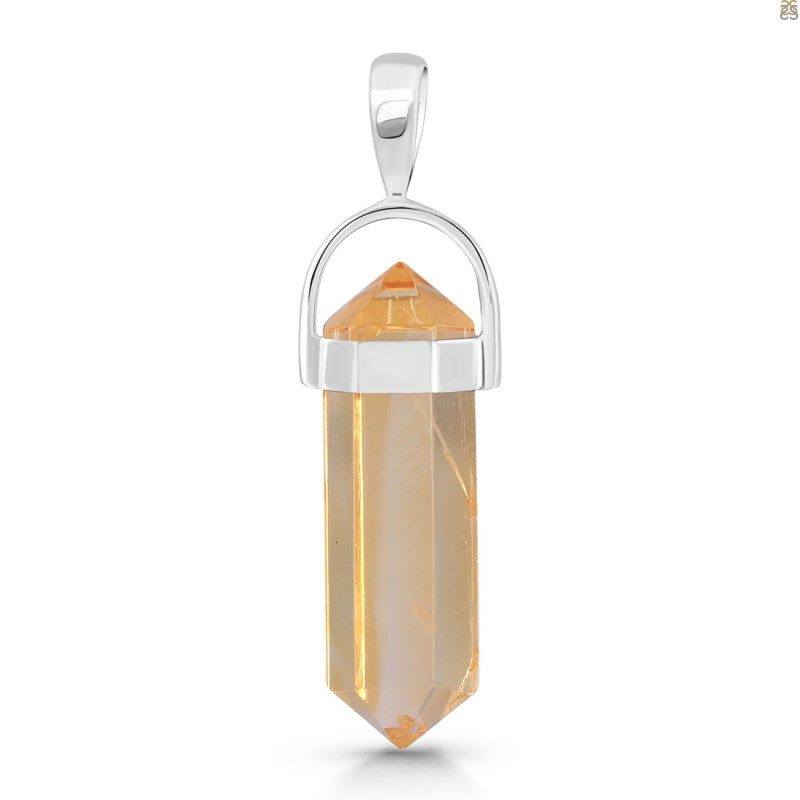 Citrine Pencil Pendant CIT-1-PEN