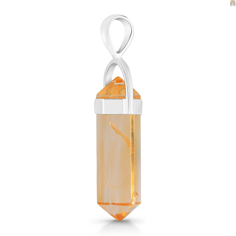 Citrine Pencil Pendant CIT-1-PEN