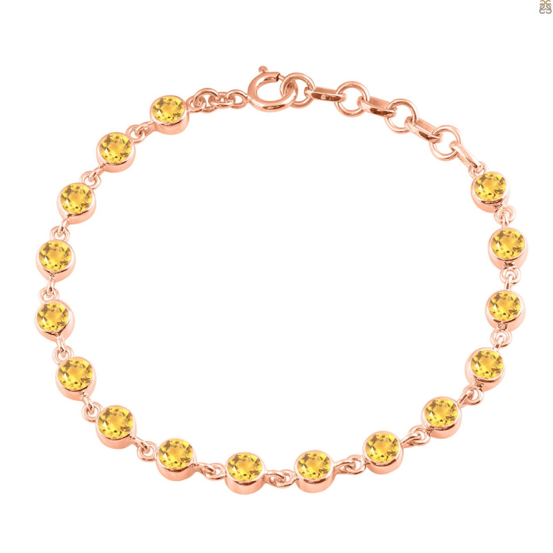 Citrine Bracelet CIT-RDB-118-CUT.