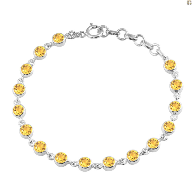 Citrine Bracelet CIT-RDB-118-CUT.