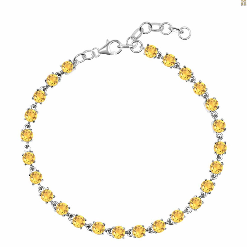 Citrine Bracelet CIT-RDB-75-CUT.
