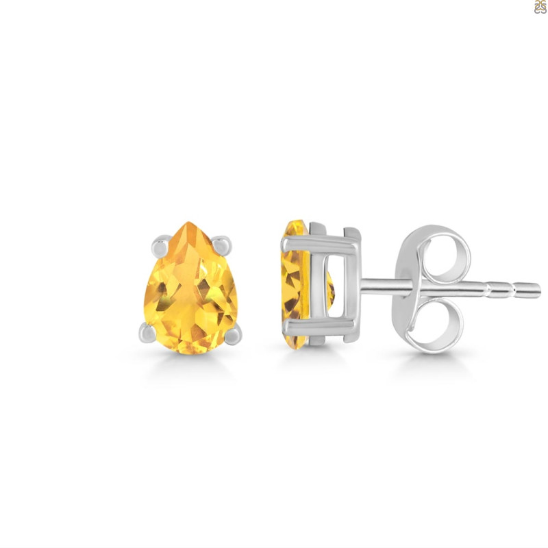 Citrine Stud Earring