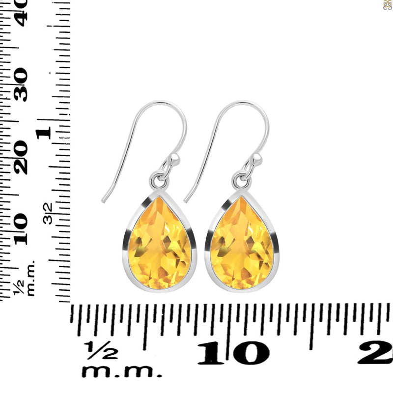 Citrine Earring CIT-RDE-1252.