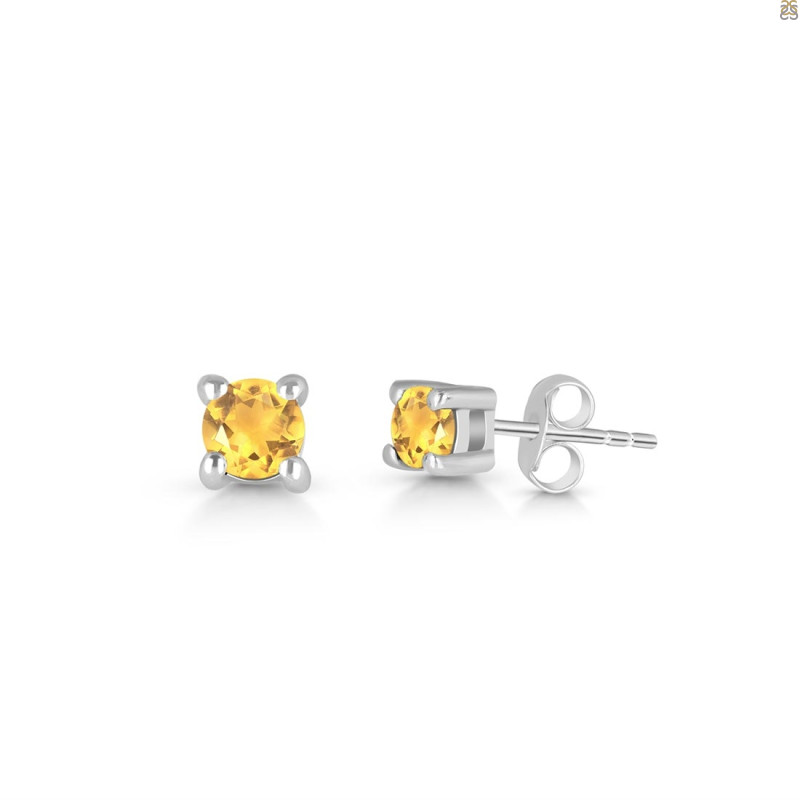 Citrine Stud Earring