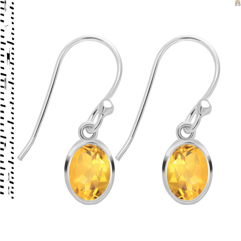 Citrine Earring CIT-RDE-1316.