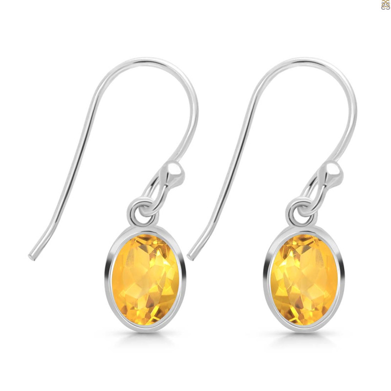 Citrine Earring CIT-RDE-1316.