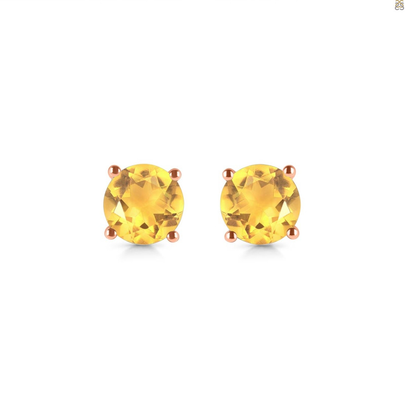 Citrine Stud Earring CIT-RDE-1349.