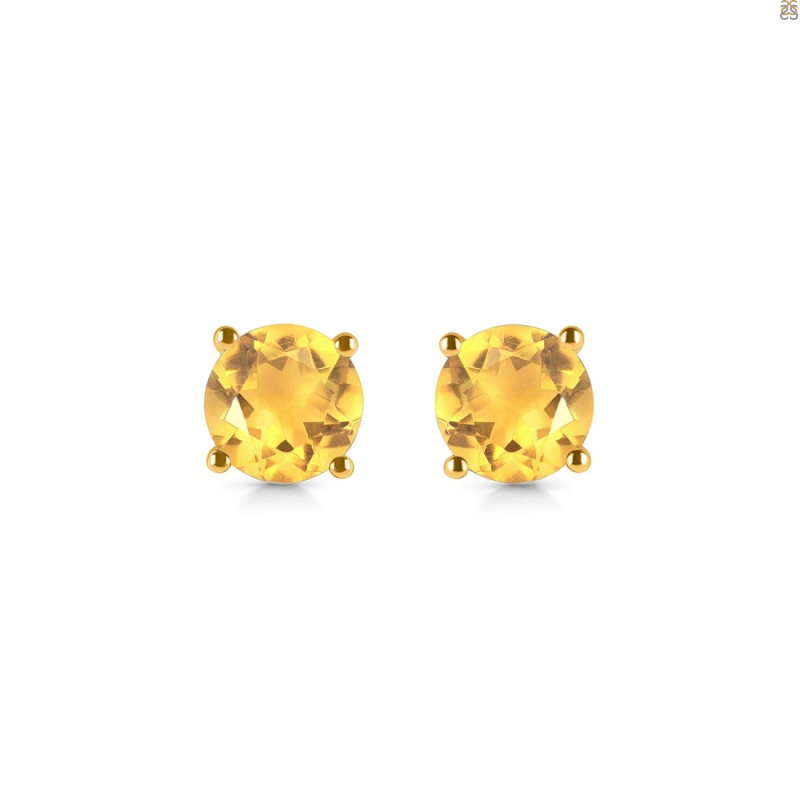 Citrine Stud Earring CIT-RDE-1349.