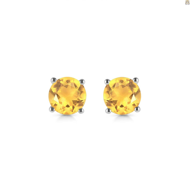 Citrine Stud Earring CIT-RDE-1349.