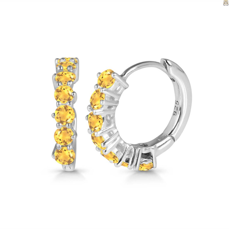 Citrine Hoop Hoop Earring