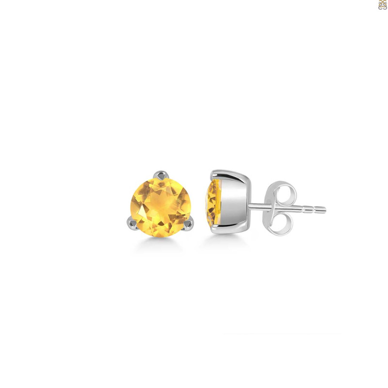 Citrine Stud Earring