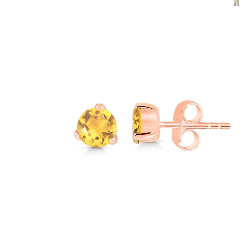 Citrine Stud Earring CIT-RDE-1565.