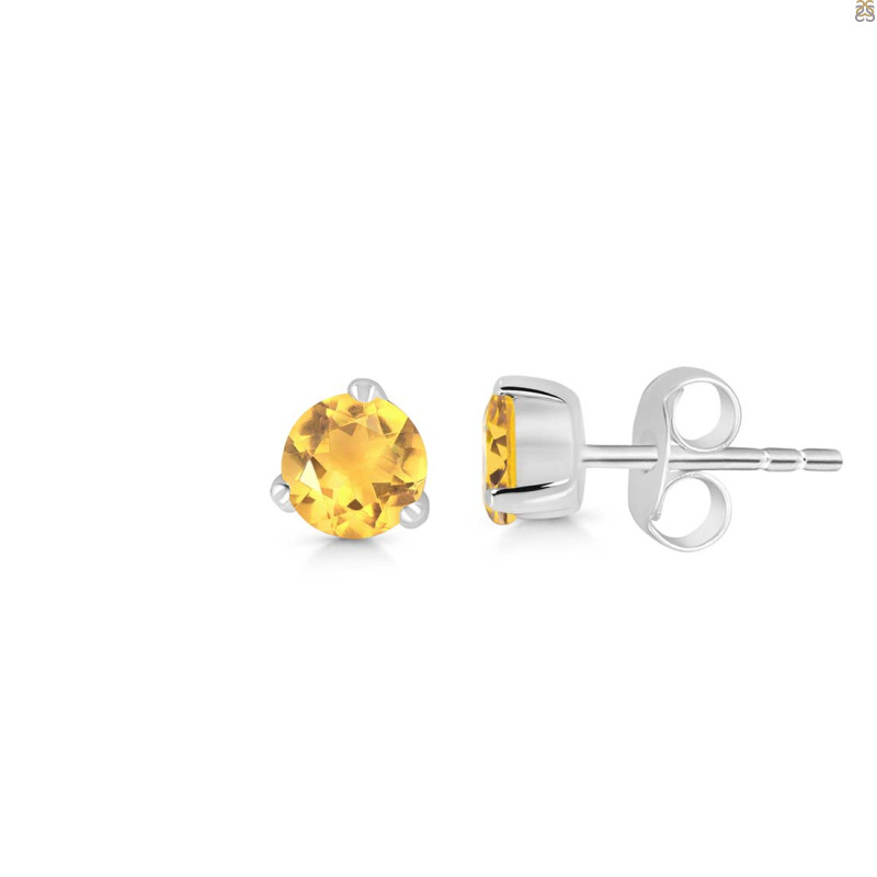 Citrine Stud Earring
