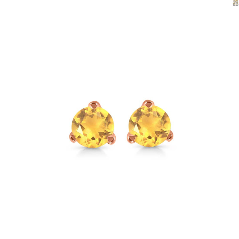 Citrine Stud Earring CIT-RDE-1566.