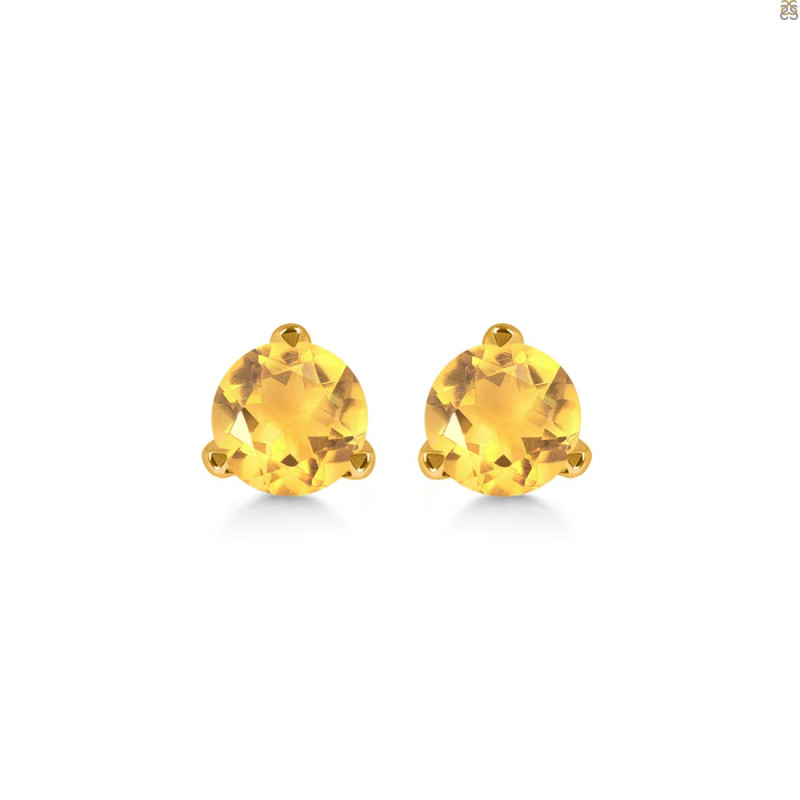 Citrine Stud Earring CIT-RDE-1567.