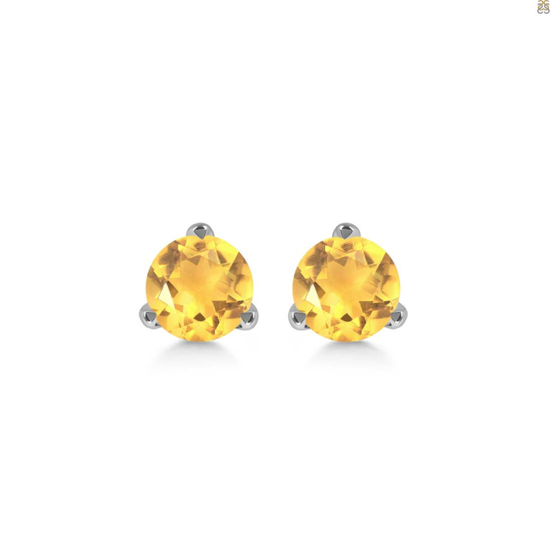 Citrine Stud Earring CIT-RDE-1567.