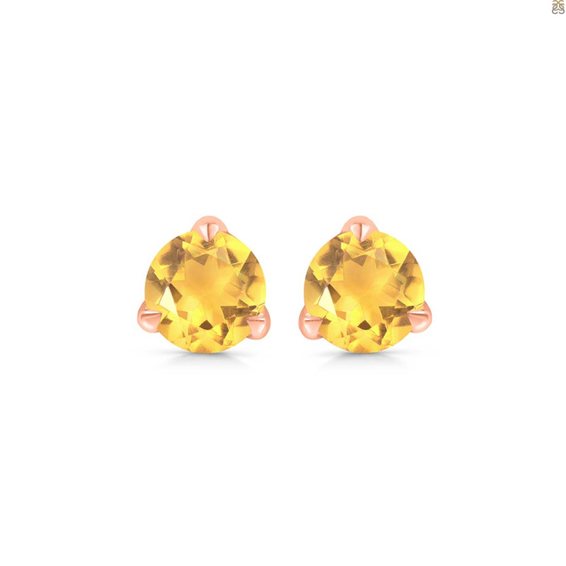 Citrine Stud Earring CIT-RDE-1569.