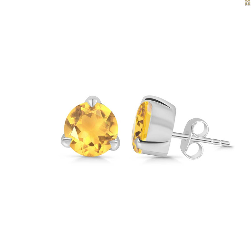 Citrine Stud Earring