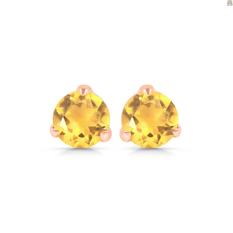 Citrine Stud Earring CIT-RDE-1570.