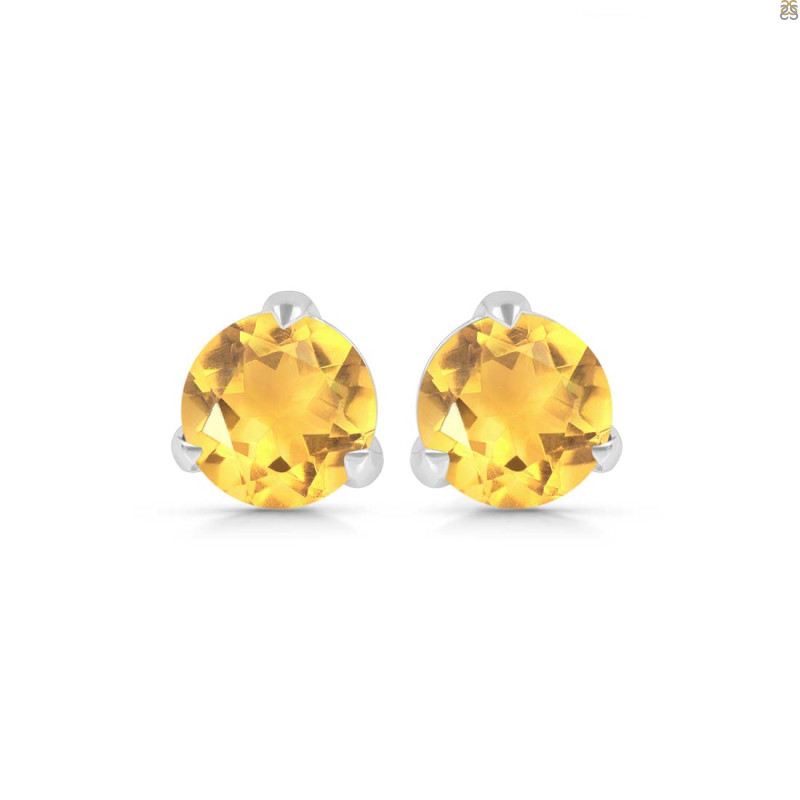 Citrine Stud Earring CIT-RDE-1570.