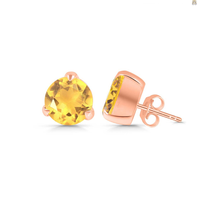 Citrine Stud Earring CIT-RDE-1570.