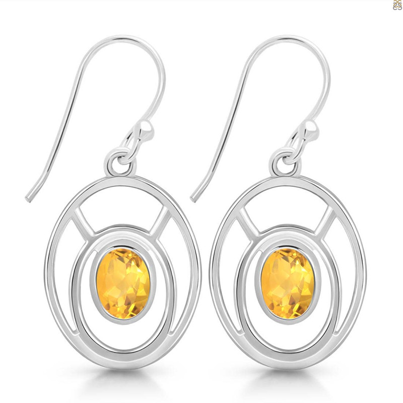 Citrine Earring CIT-RDE-264.