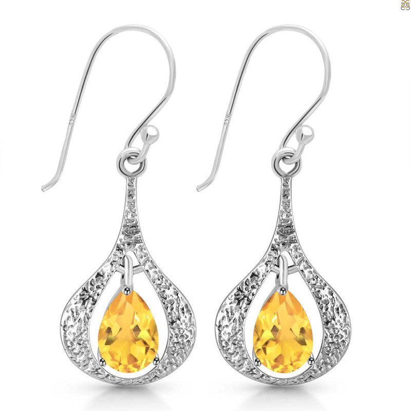Citrine Earring CIT-RDE-38.