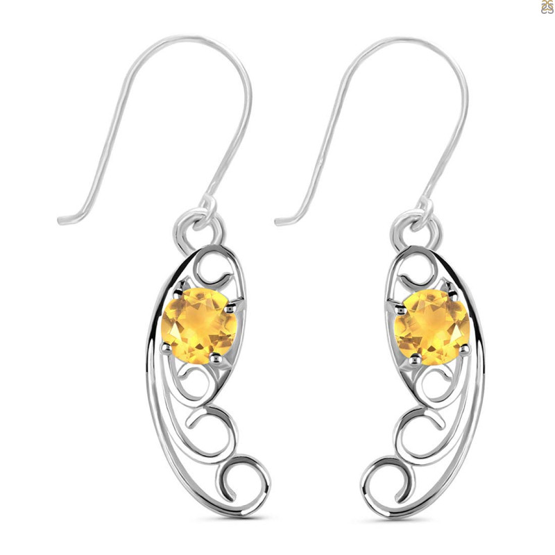 Citrine Earring CIT-RDE-46.