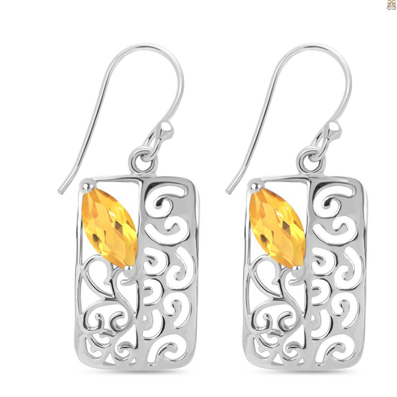 Citrine Earring CIT-RDE-47.