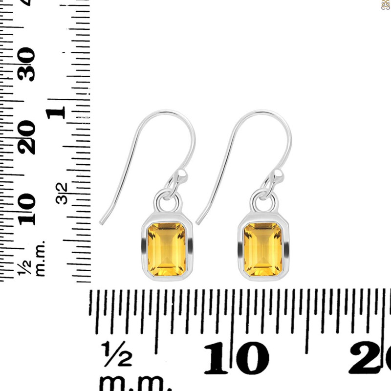 Citrine Earring CIT-RDE-550.