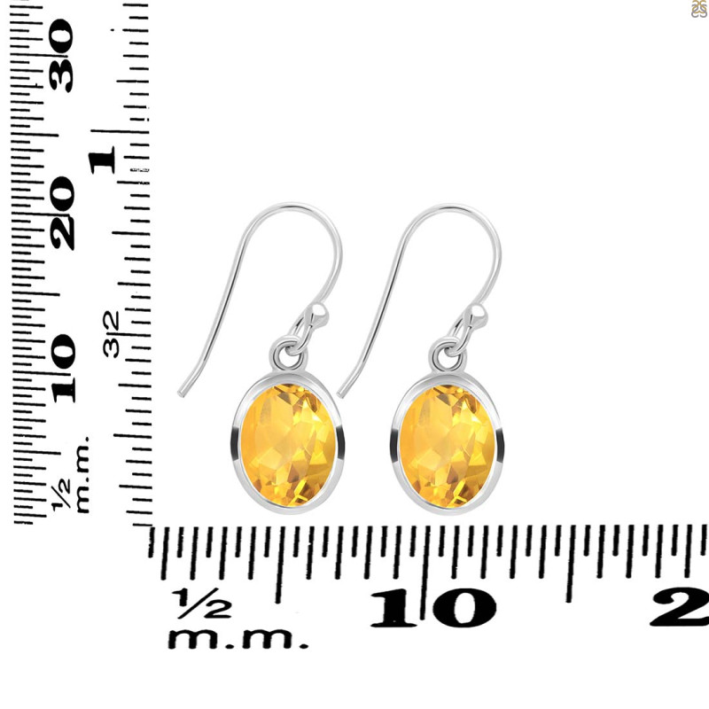 Citrine Earring CIT-RDE-561.