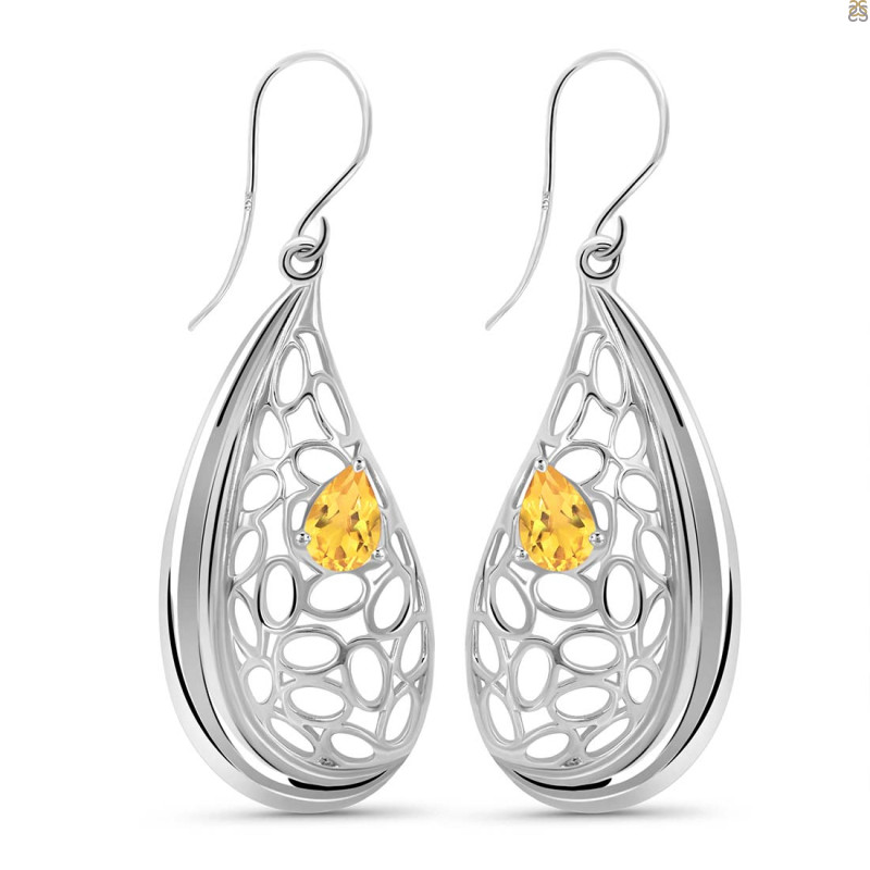 Citrine Earring CIT-RDE-66.
