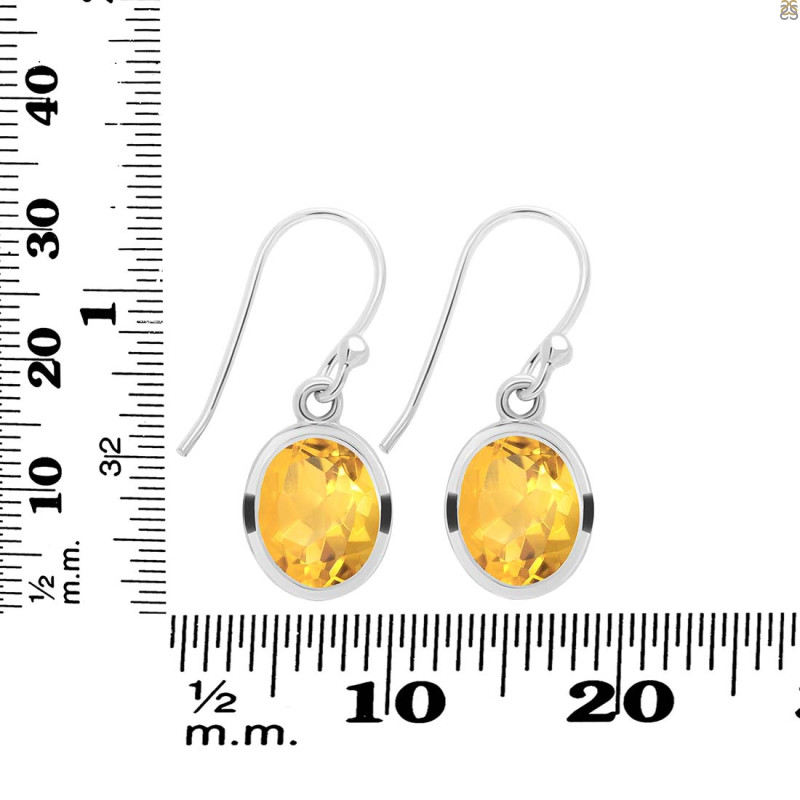 Citrine Earring CIT-RDE-708.