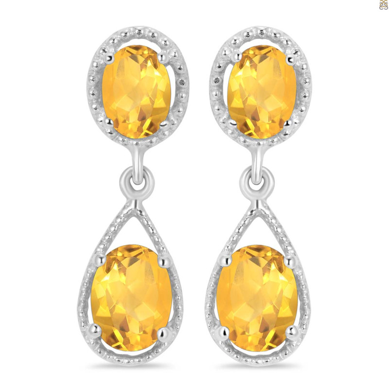 Citrine Earring CIT-RDE-73.