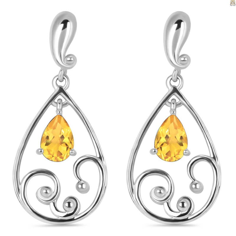 Citrine Earring CIT-RDE-76.