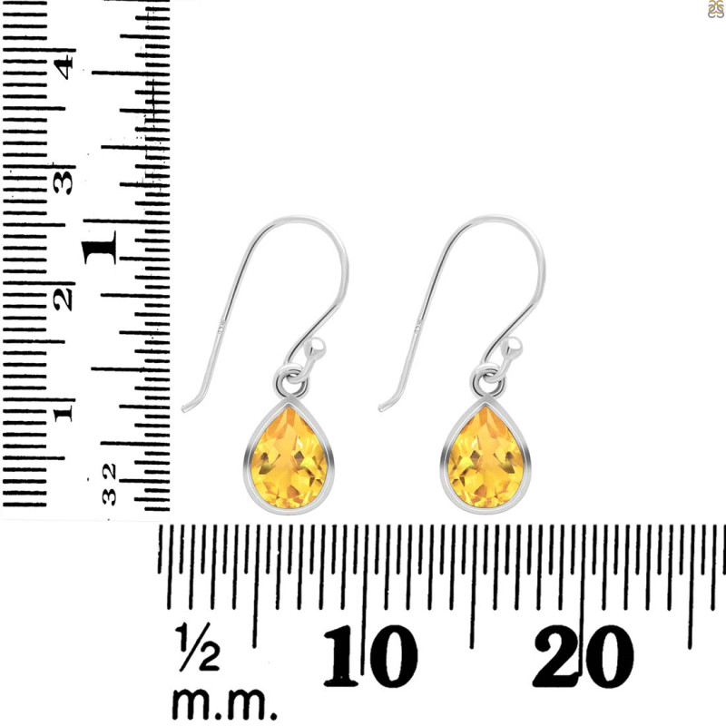 Citrine Earring CIT-RDE-996.